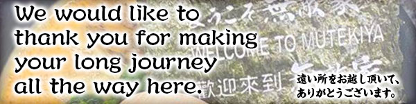 We would like to thank you for making your long journey all the way here.