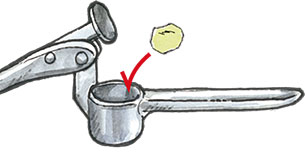 ニンニクの食べ方 イラスト