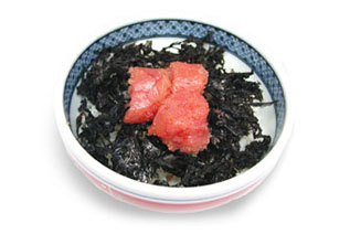 辛子明太子／天然岩のり丼